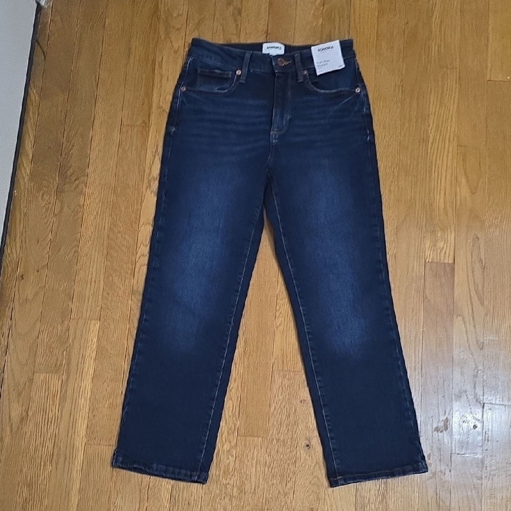 SONOMA BRAND WOMEN'S PETITE HIGH-RISE STRAIGHT BLUE JEANS SIZE 2P